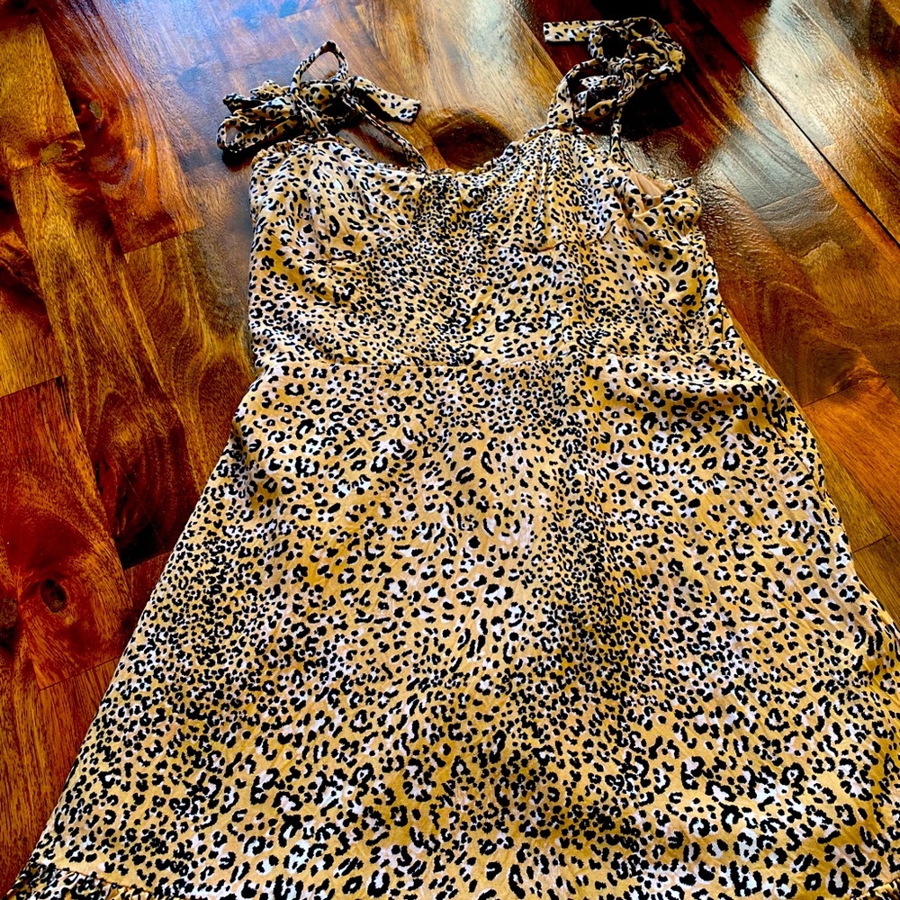 Mini Chetah Print Dress